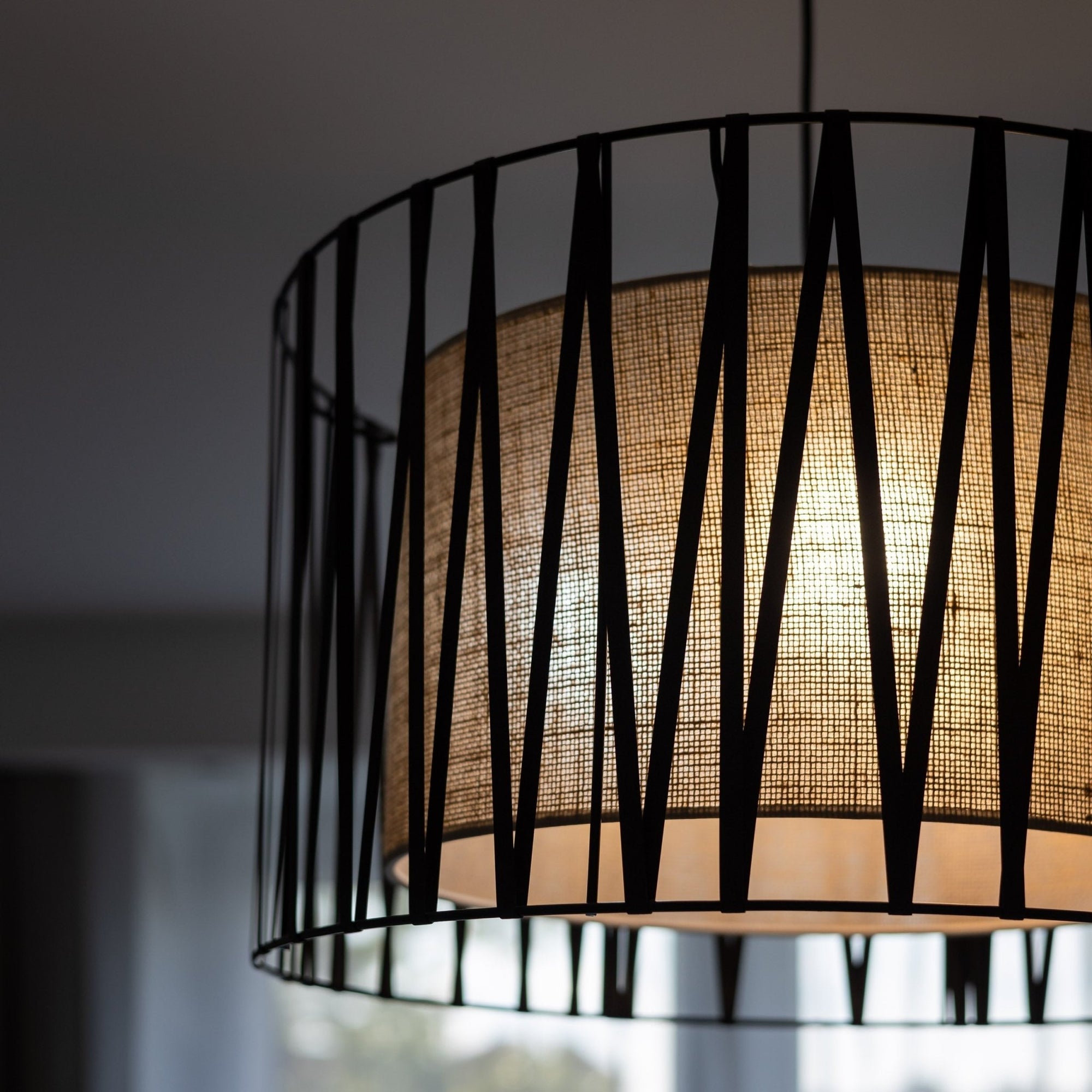 HARMONY NATURE Woven Jute Pendant Light for Dining Room, Bedroom & Living Room - Dekor Butik