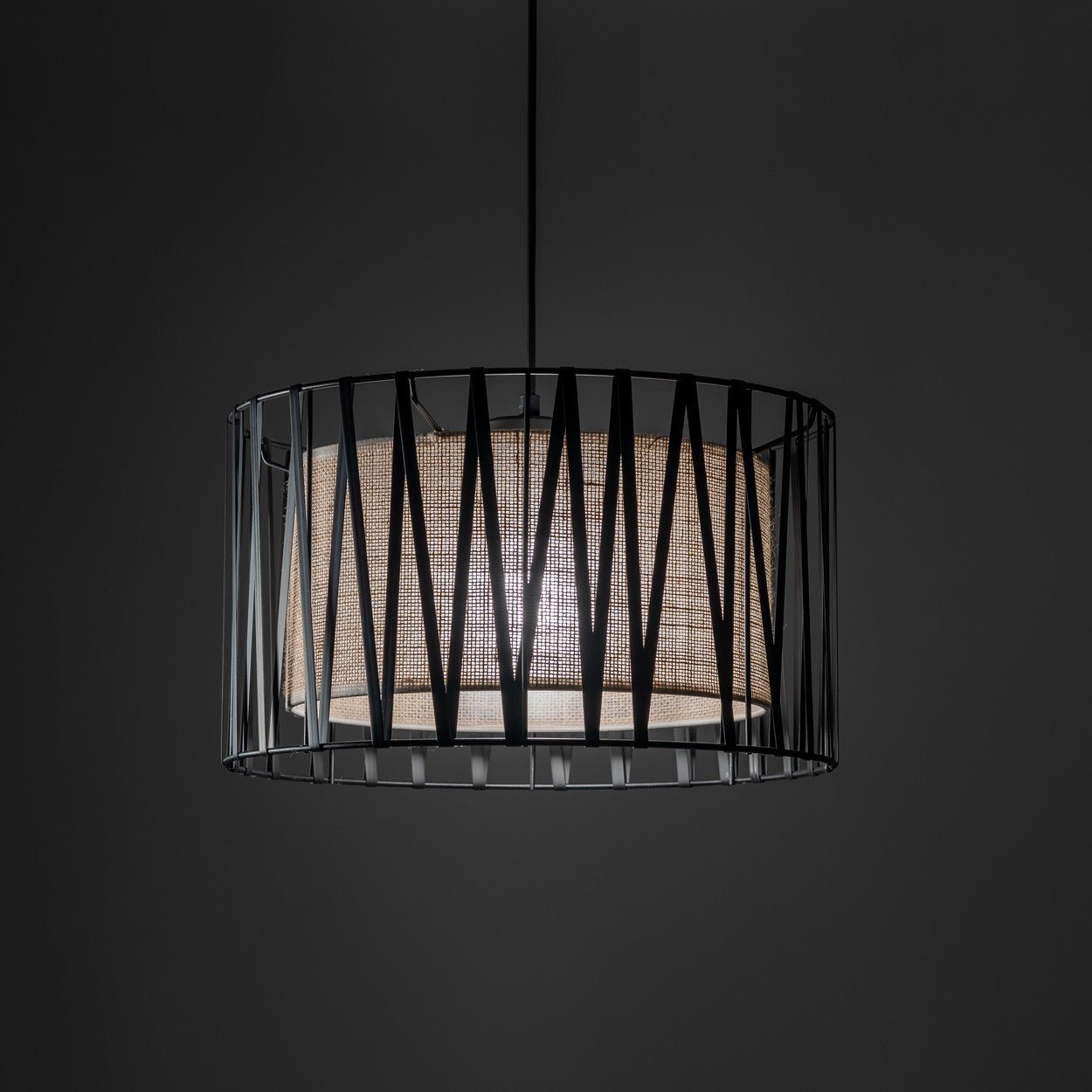 HARMONY NATURE Woven Jute Pendant Light for Dining Room, Bedroom & Living Room - Dekor Butik