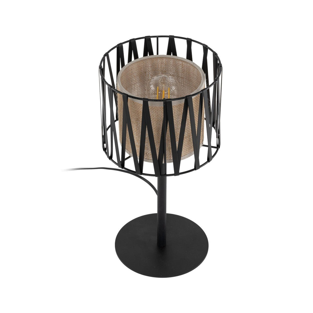 HARMONY NATURE Woven Jute Table Lamp for Bedroom & Nightstand (Clearance) - Dekor Butik