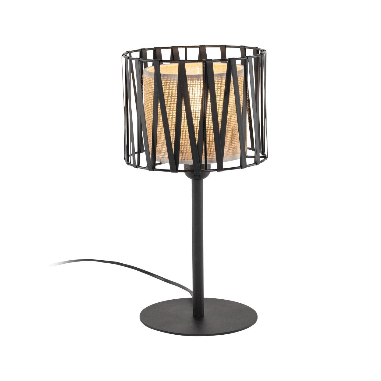 HARMONY NATURE Woven Jute Table Lamp for Bedroom & Nightstand (Clearance) - Dekor Butik