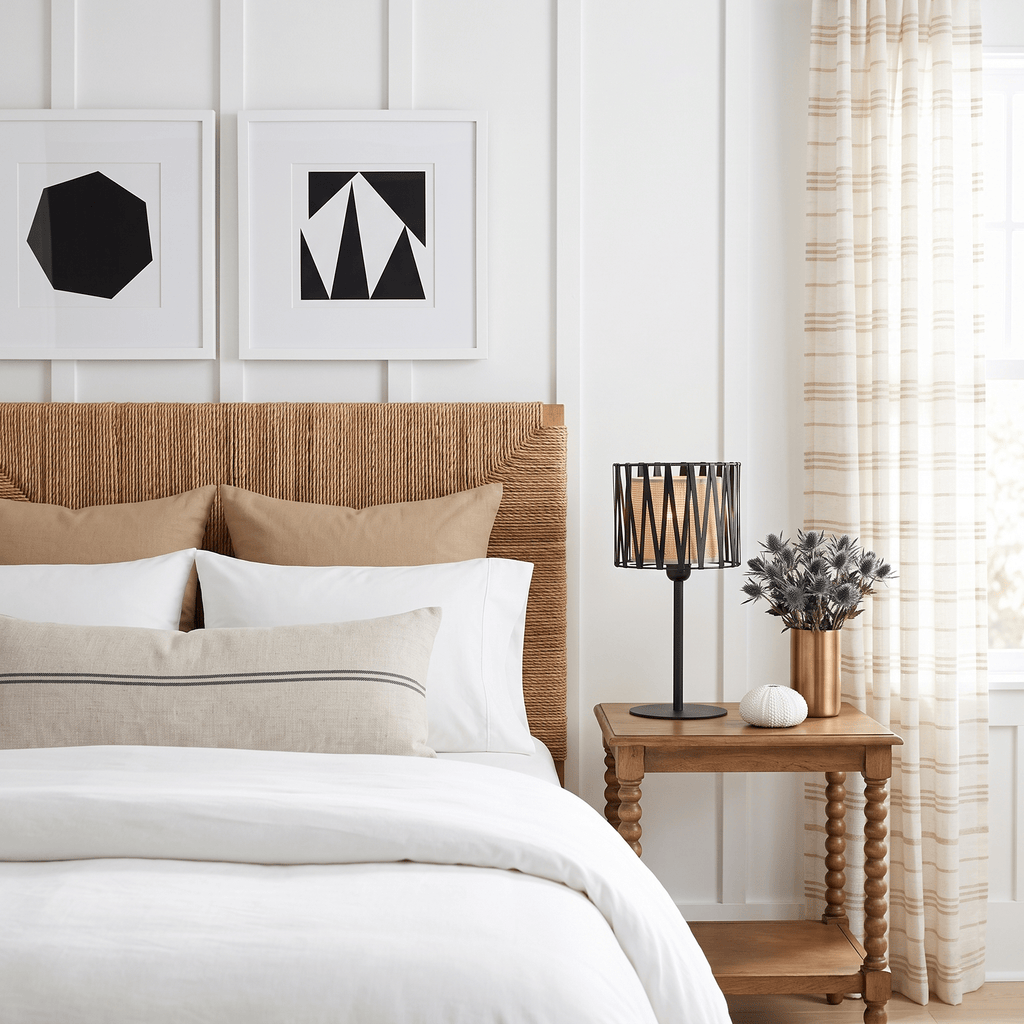 Table LampsHARMONY NATURE Woven Jute Table Lamp for Bedroom & Nightstand (Clearance) - Dekor Butik