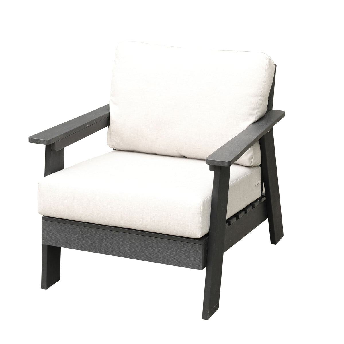 Club ChairHazelnut Polymer Outdoor Club Chair with Sunbrella® Cushions - Dekor Butik