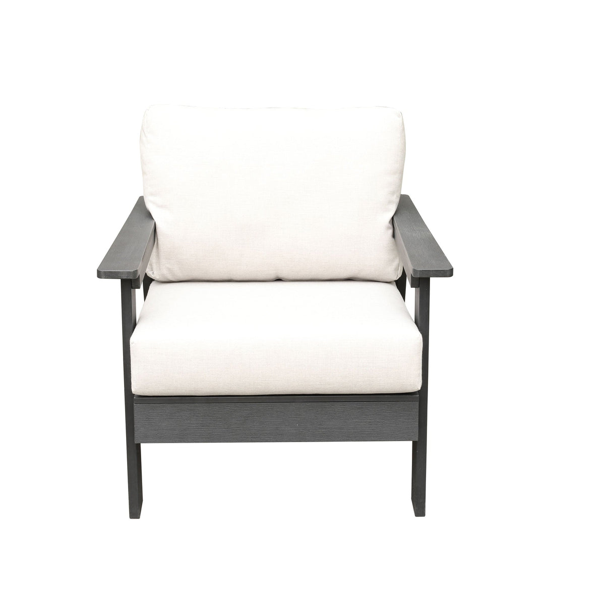 Club ChairHazelnut Polymer Outdoor Club Chair with Sunbrella® Cushions - Dekor Butik