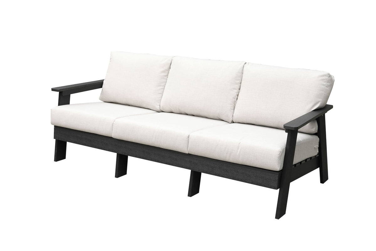 sofasHazelnut Polymer Outdoor Sofa with Sunbrella® Cushions - Dekor Butik