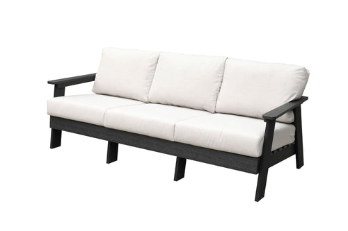 sofasHazelnut Polymer Outdoor Sofa with Sunbrella® Cushions - Dekor Butik