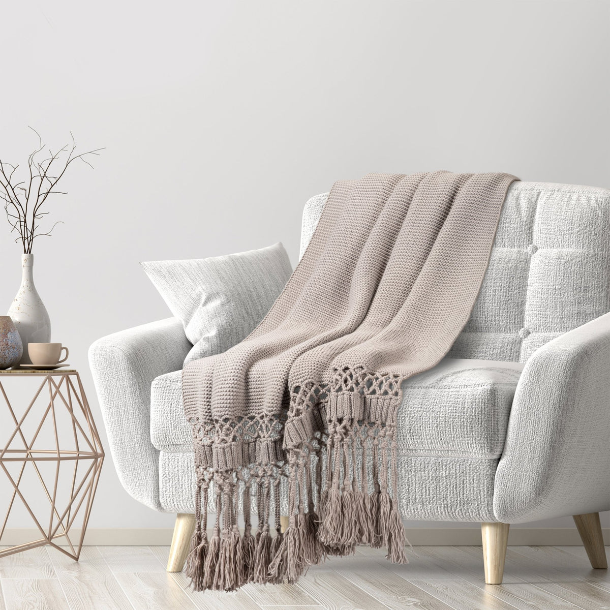 Throw BlanketsHeavy Knit Oversized Throw Blanket - Dekor Butik