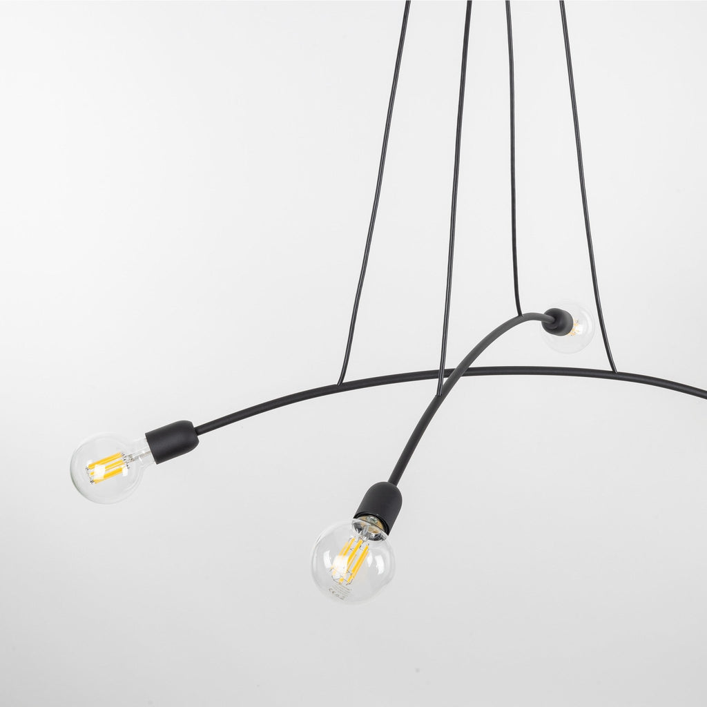 HELIX Black Minimalist Pendant Light 4 (Clearance) - Dekor Butik
