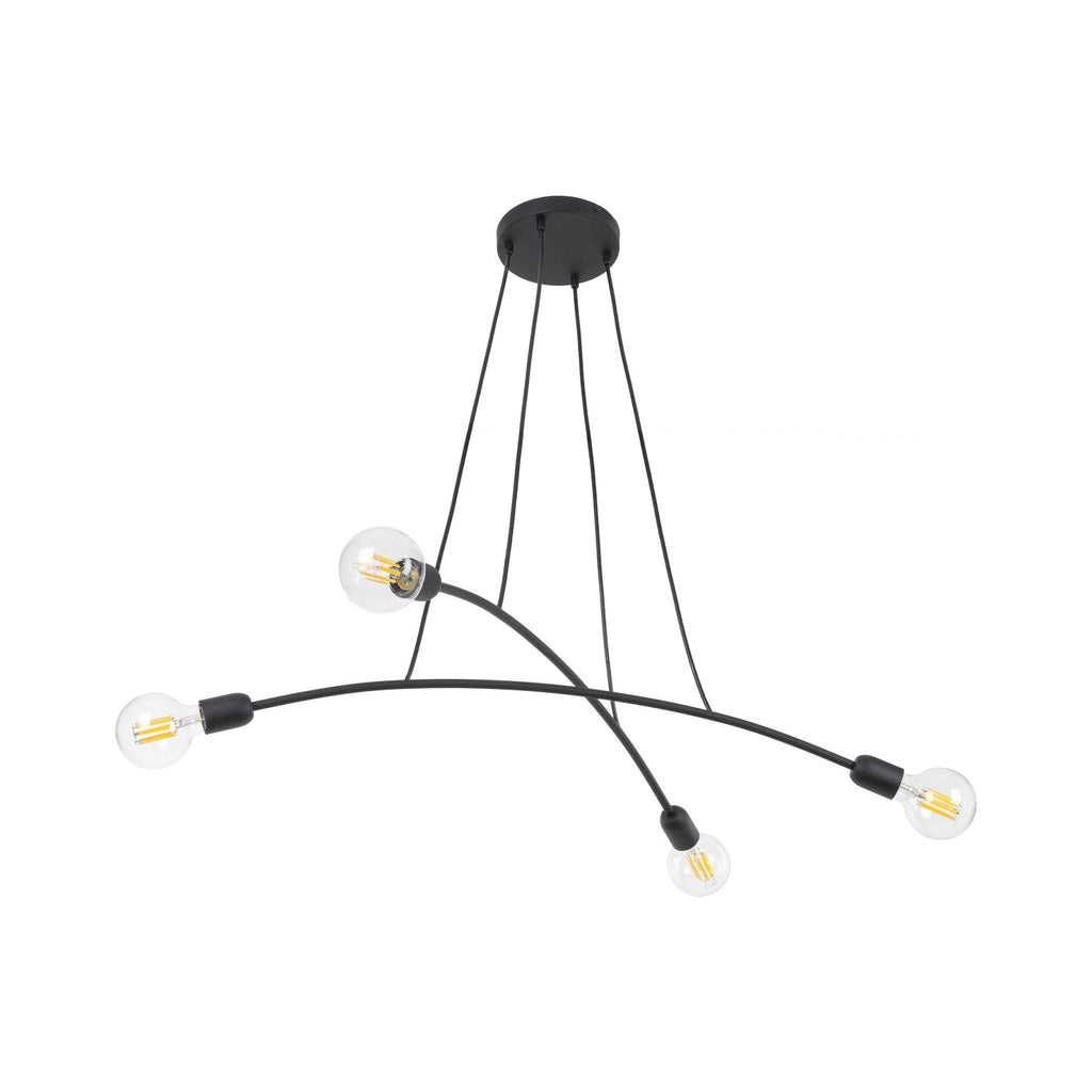 HELIX Black Minimalist Pendant Light 4 (Clearance) - Dekor Butik