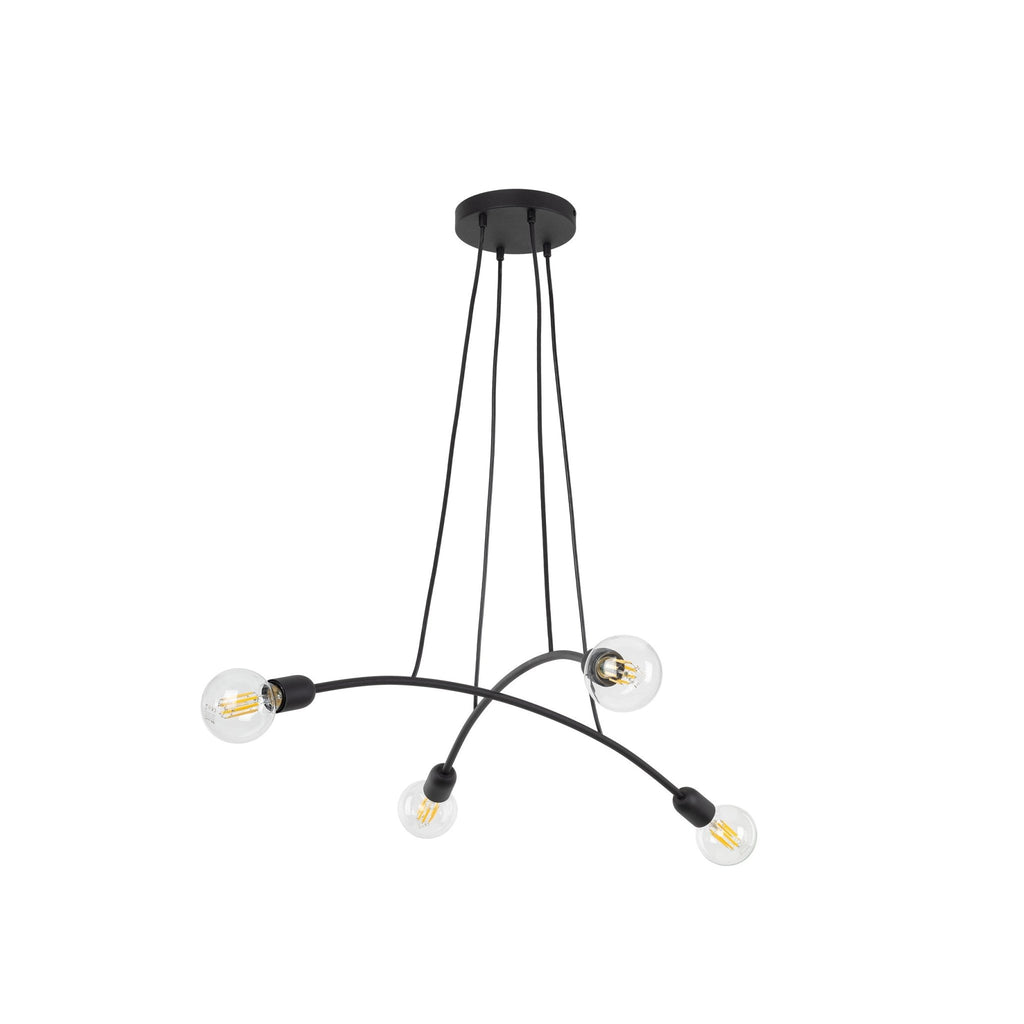 HELIX Black Minimalist Pendant Light 4 (Clearance) - Dekor Butik