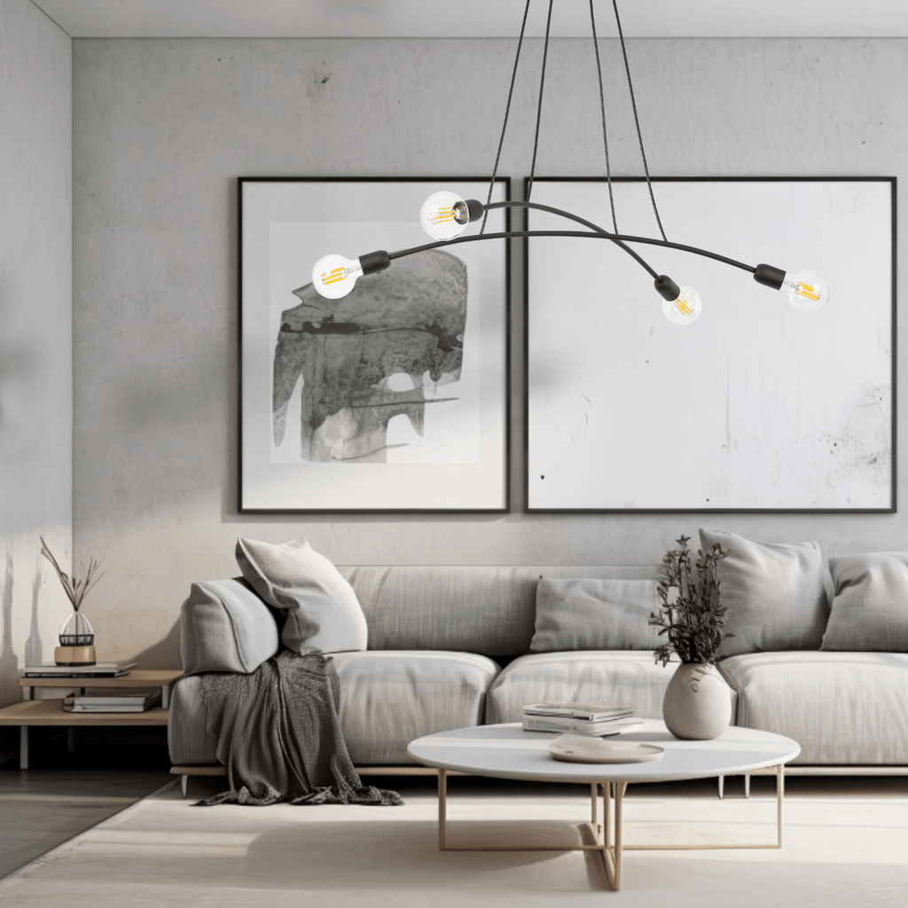 HELIX Black Minimalist Pendant Light 4 (Clearance) - Dekor Butik