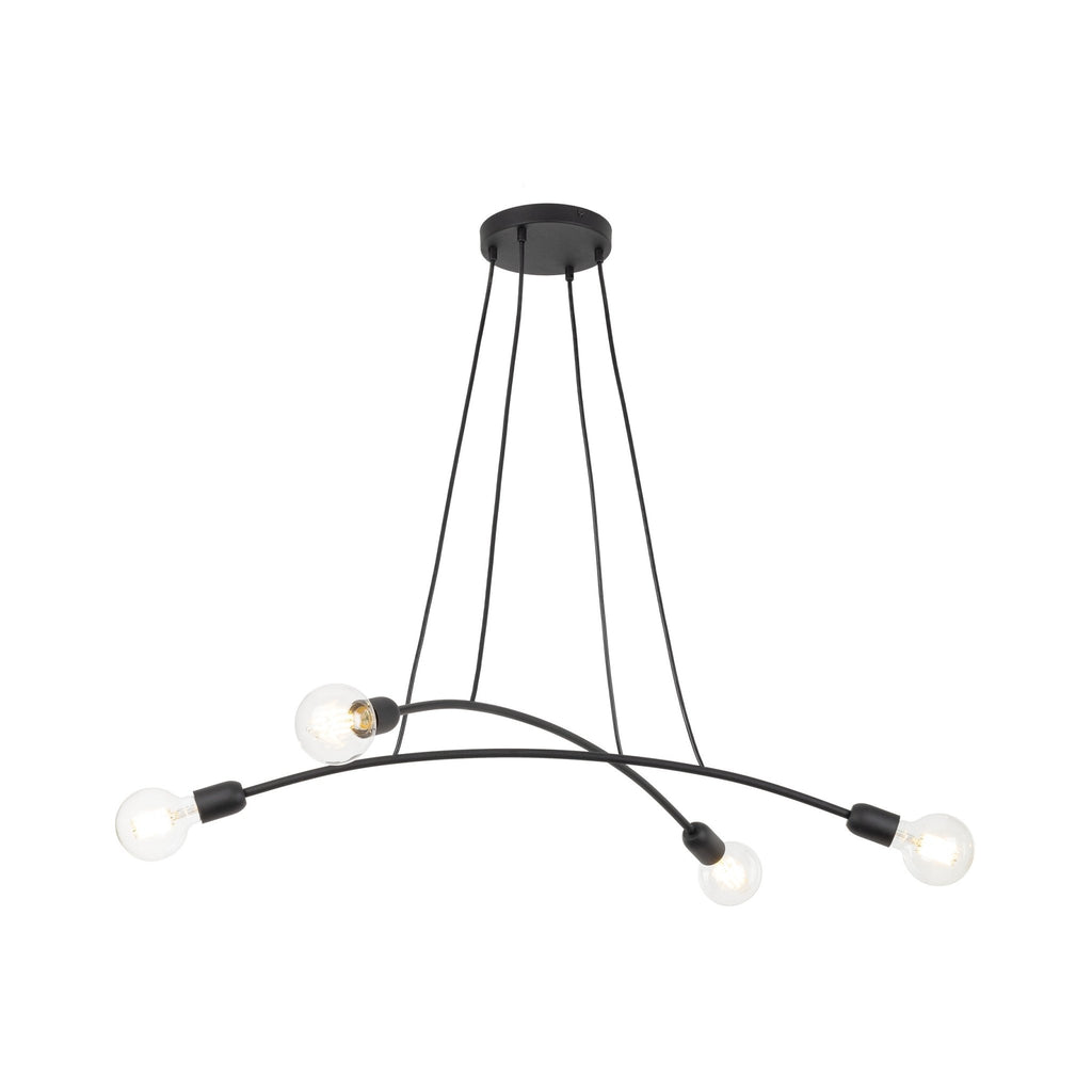 HELIX Black Minimalist Pendant Light 4 (Clearance) - Dekor Butik