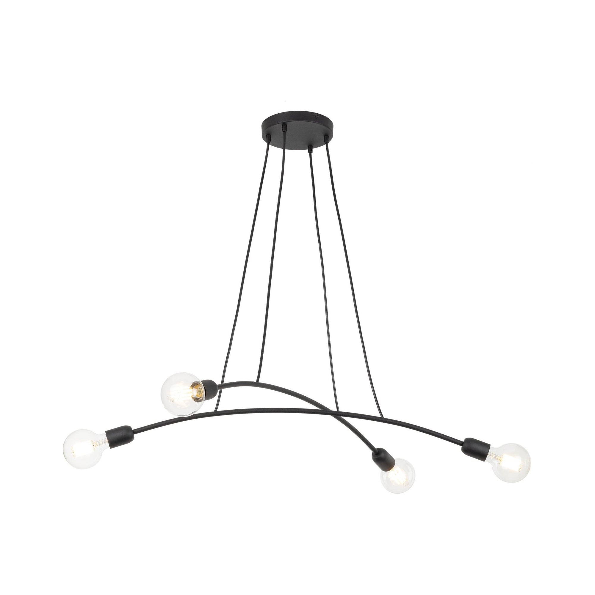 HELIX Black Minimalist Pendant Light 4 (Clearance) - Dekor Butik