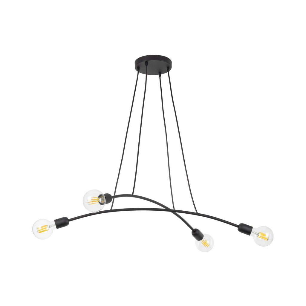 HELIX Black Minimalist Pendant Light 4 (Clearance) - Dekor Butik