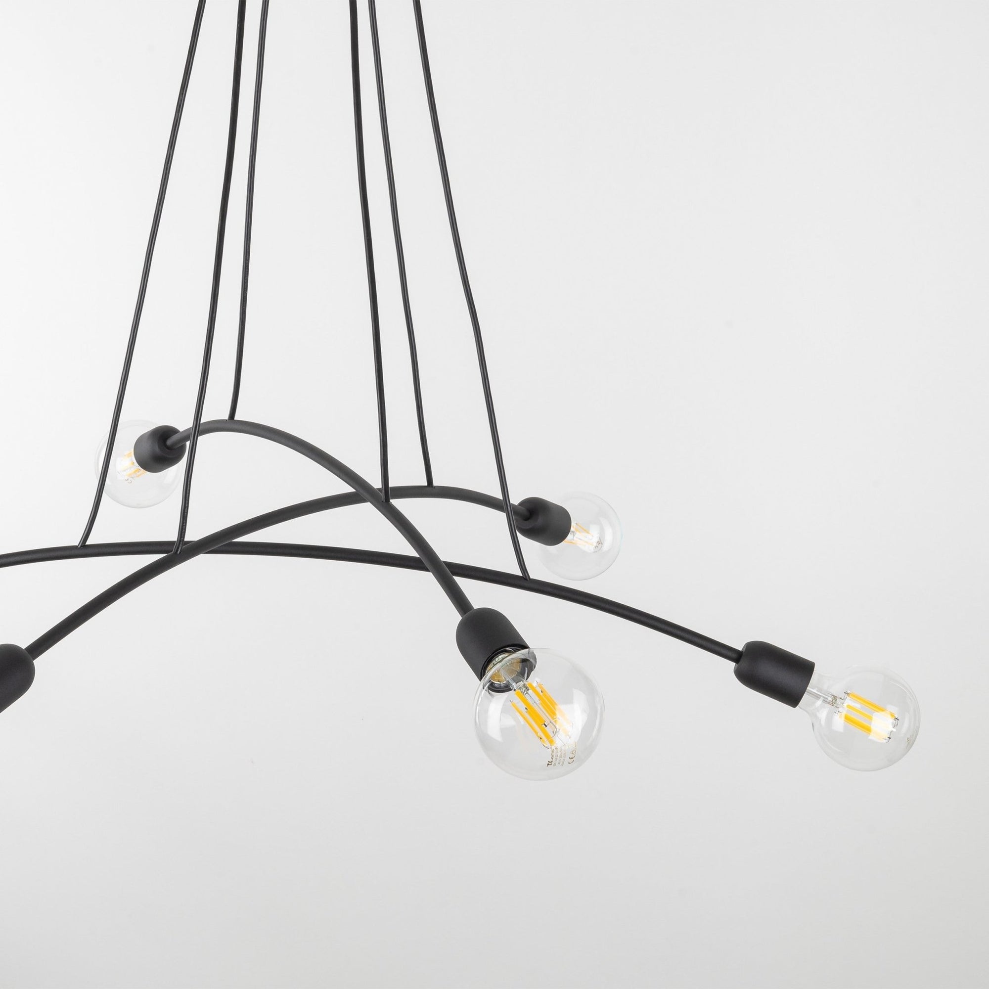 HELIX Black Minimalist Pendant Light 6 (Clearance) - Dekor Butik