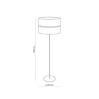 HILTON Black Gold Floor Lamp - Dekor Butik