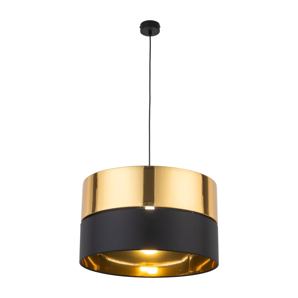 HILTON Black & Gold Pendant Ceiling Light Fixture for Kitchen Island, Dining Room & Living Room – Modern Luxury Lighting - Dekor Butik