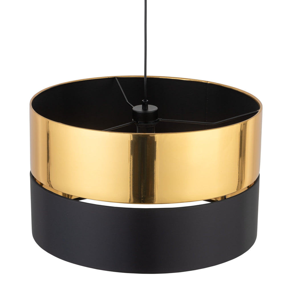 HILTON Black & Gold Pendant Ceiling Light Fixture for Kitchen Island, Dining Room & Living Room – Modern Luxury Lighting - Dekor Butik