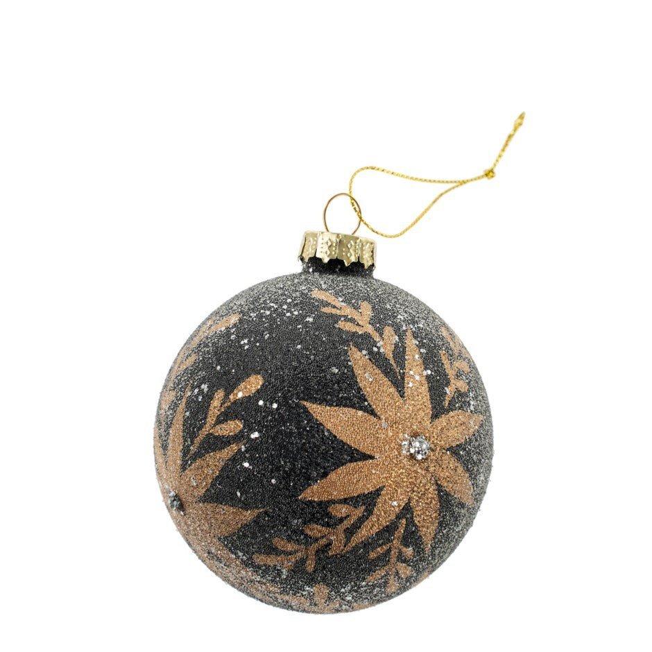 ChristmasHoliday Bloom Glass Ornament - Dekor Butik