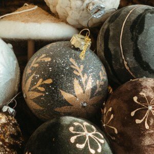 ChristmasHoliday Bloom Glass Ornament - Dekor Butik