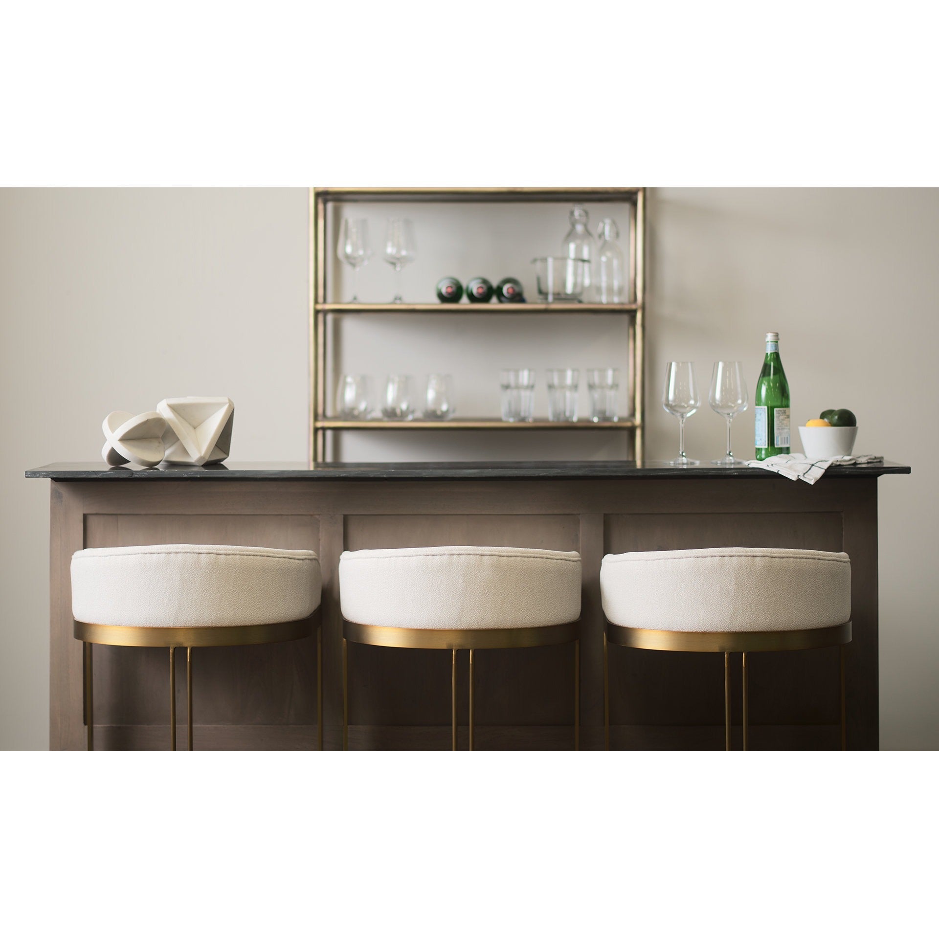 Hollyfield Counter/Bar Stool - 2 Colors, 2 Sizes - Dekor Butik