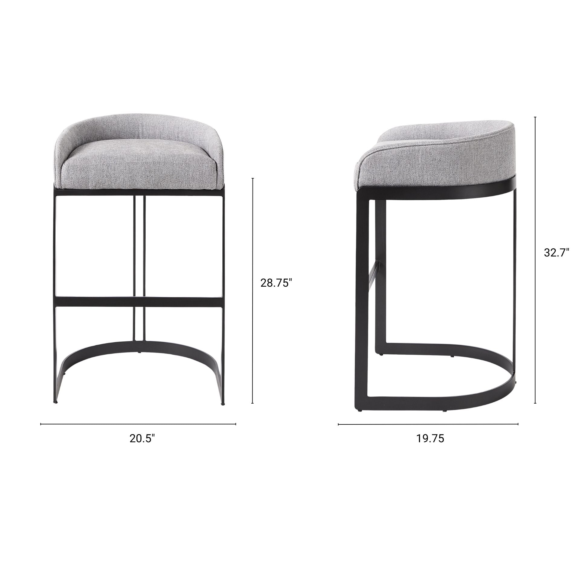 Hollyfield Counter/Bar Stool - 2 Colors, 2 Sizes - Dekor Butik
