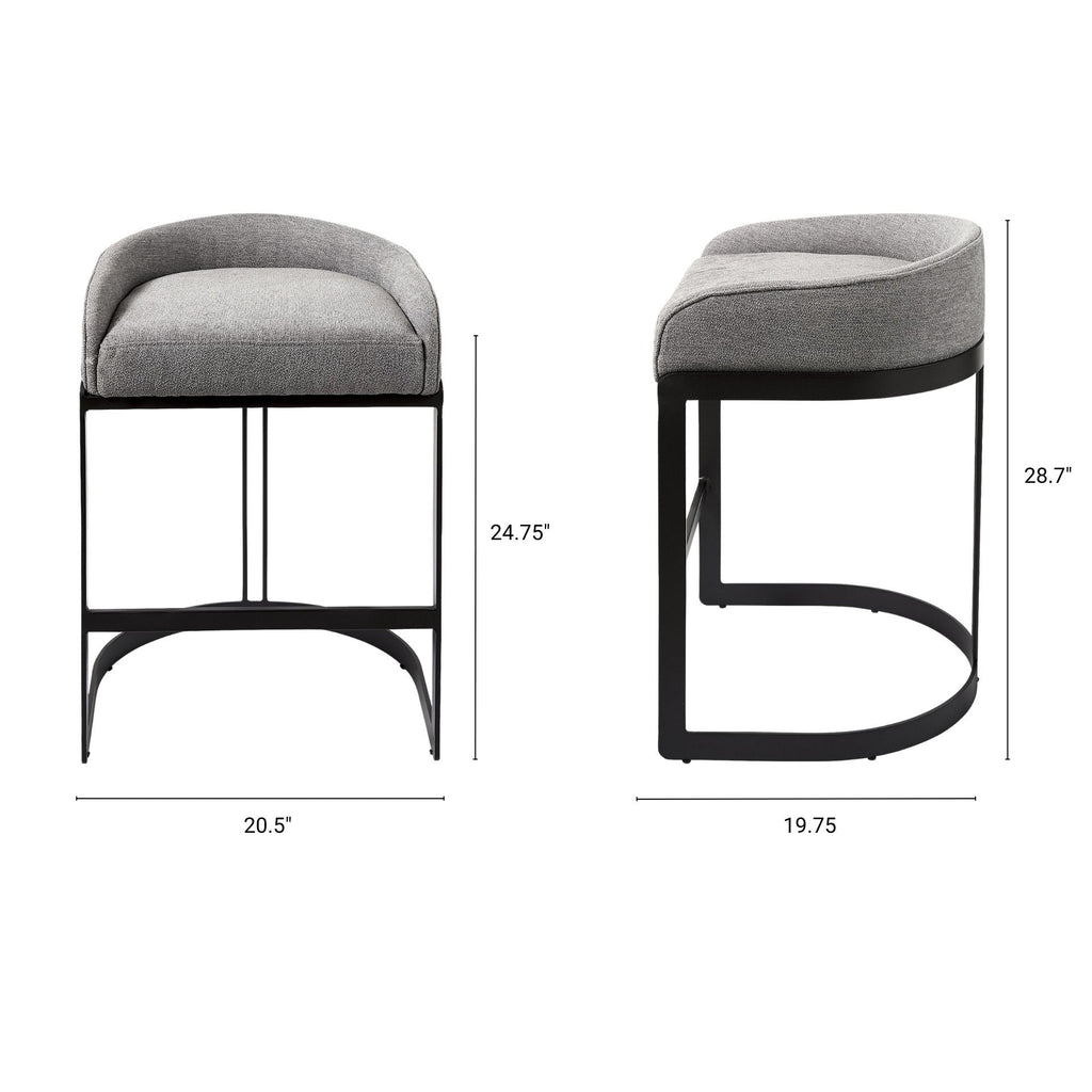 Hollyfield Counter/Bar Stool - 2 Colors, 2 Sizes - Dekor Butik