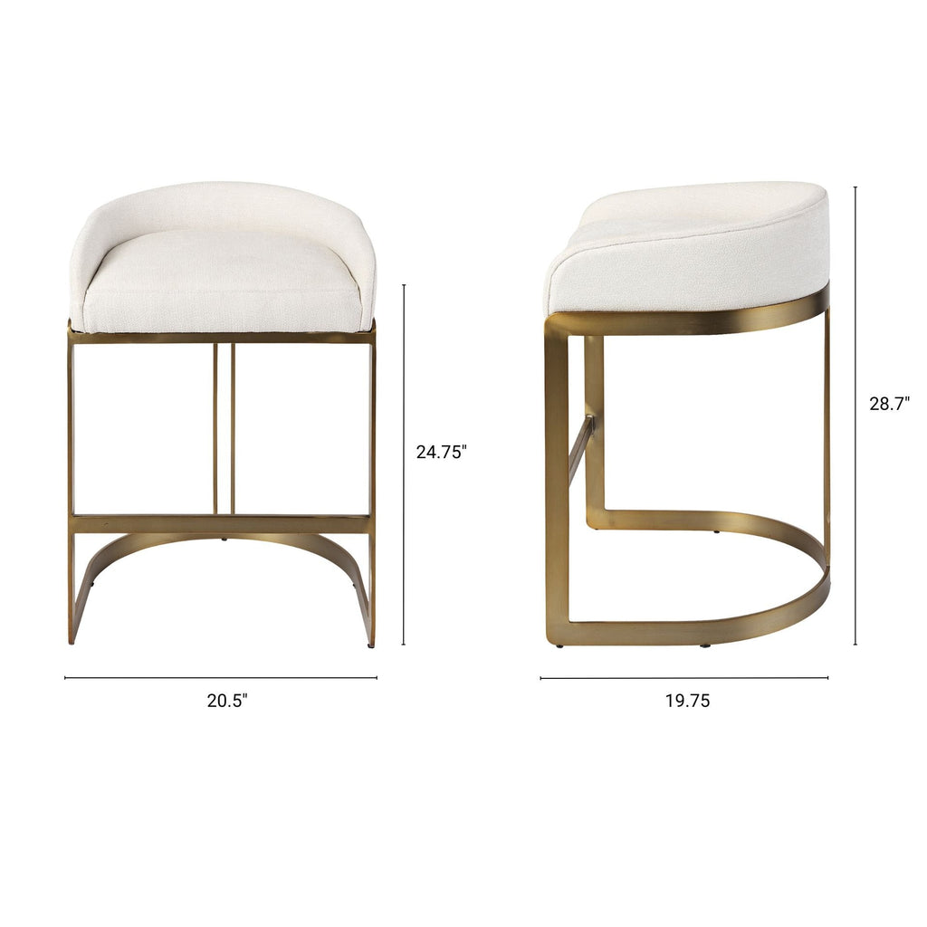 Hollyfield Counter/Bar Stool - 2 Colors, 2 Sizes - Dekor Butik