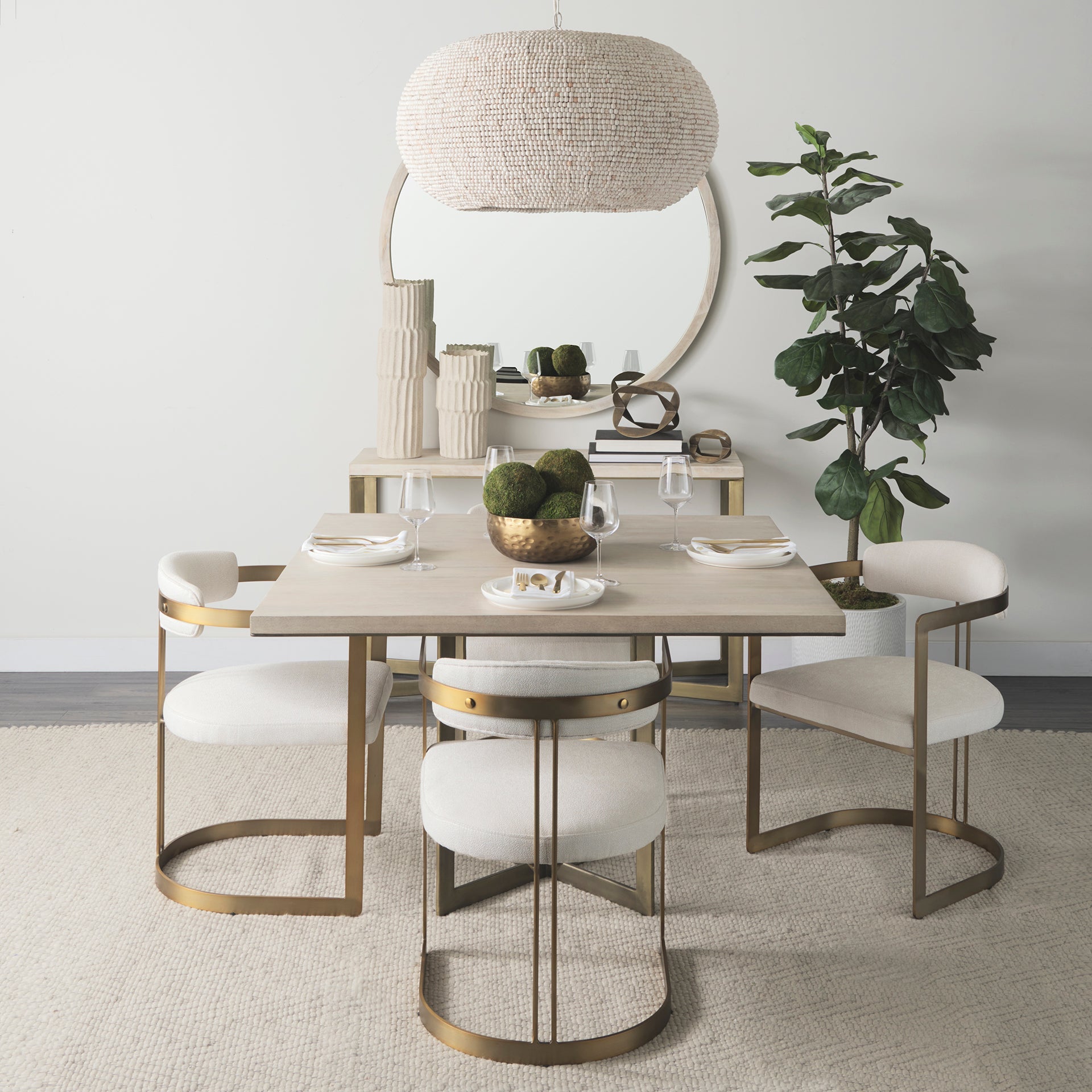 Hollyfield II Fabric Dining Chair - 2 Colors - Dekor Butik
