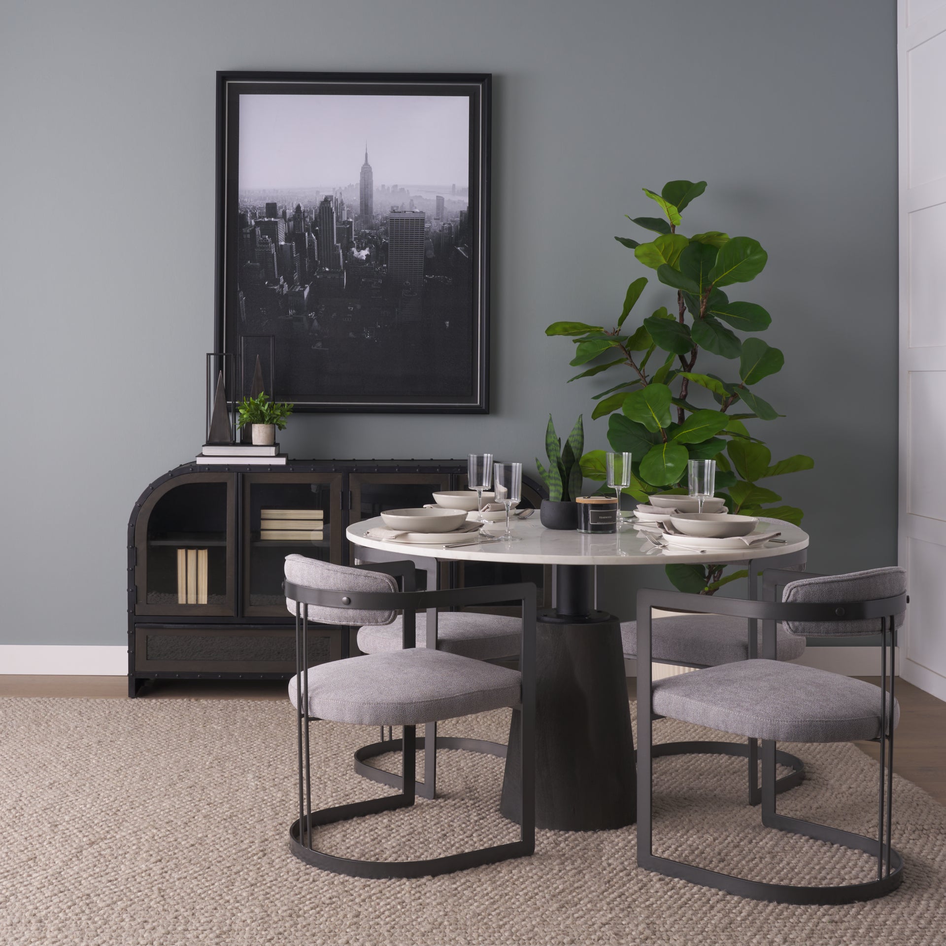 Hollyfield II Fabric Dining Chair - 2 Colors - Dekor Butik