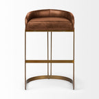 Hollyfield II Leather Counter/Bar Stool - 2 Colors, 2 Sizes - Dekor Butik