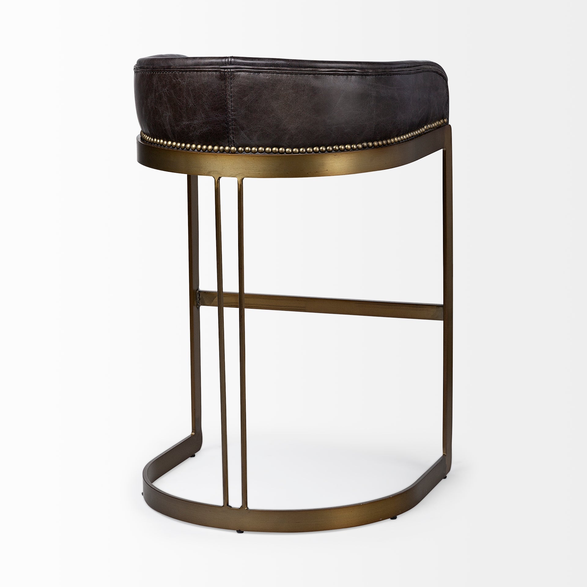 Hollyfield II Leather Counter/Bar Stool - 2 Colors, 2 Sizes - Dekor Butik
