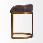 Hollyfield II Leather Counter/Bar Stool - 2 Colors, 2 Sizes - Dekor Butik