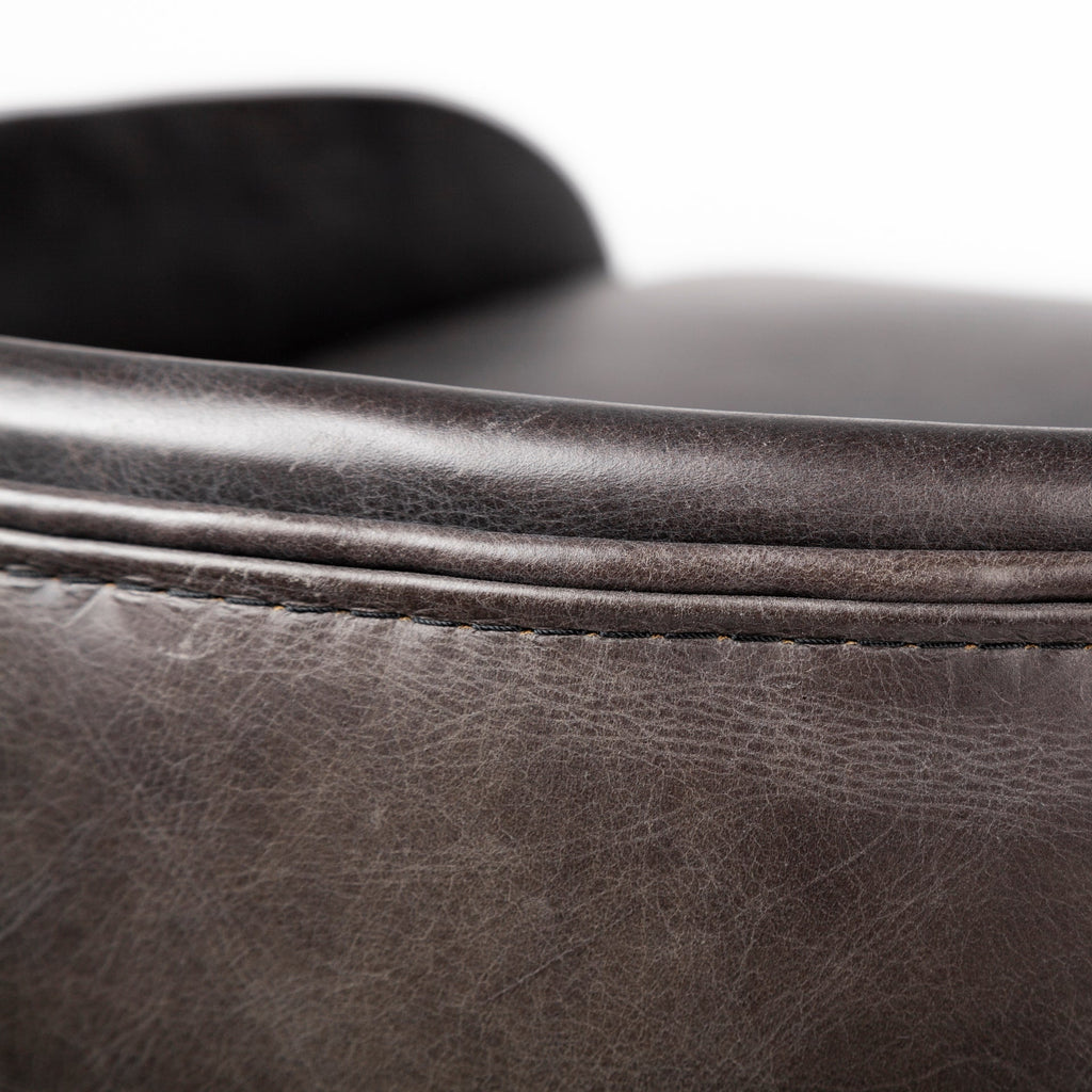 Hollyfield II Leather Counter/Bar Stool - 2 Colors, 2 Sizes - Dekor Butik