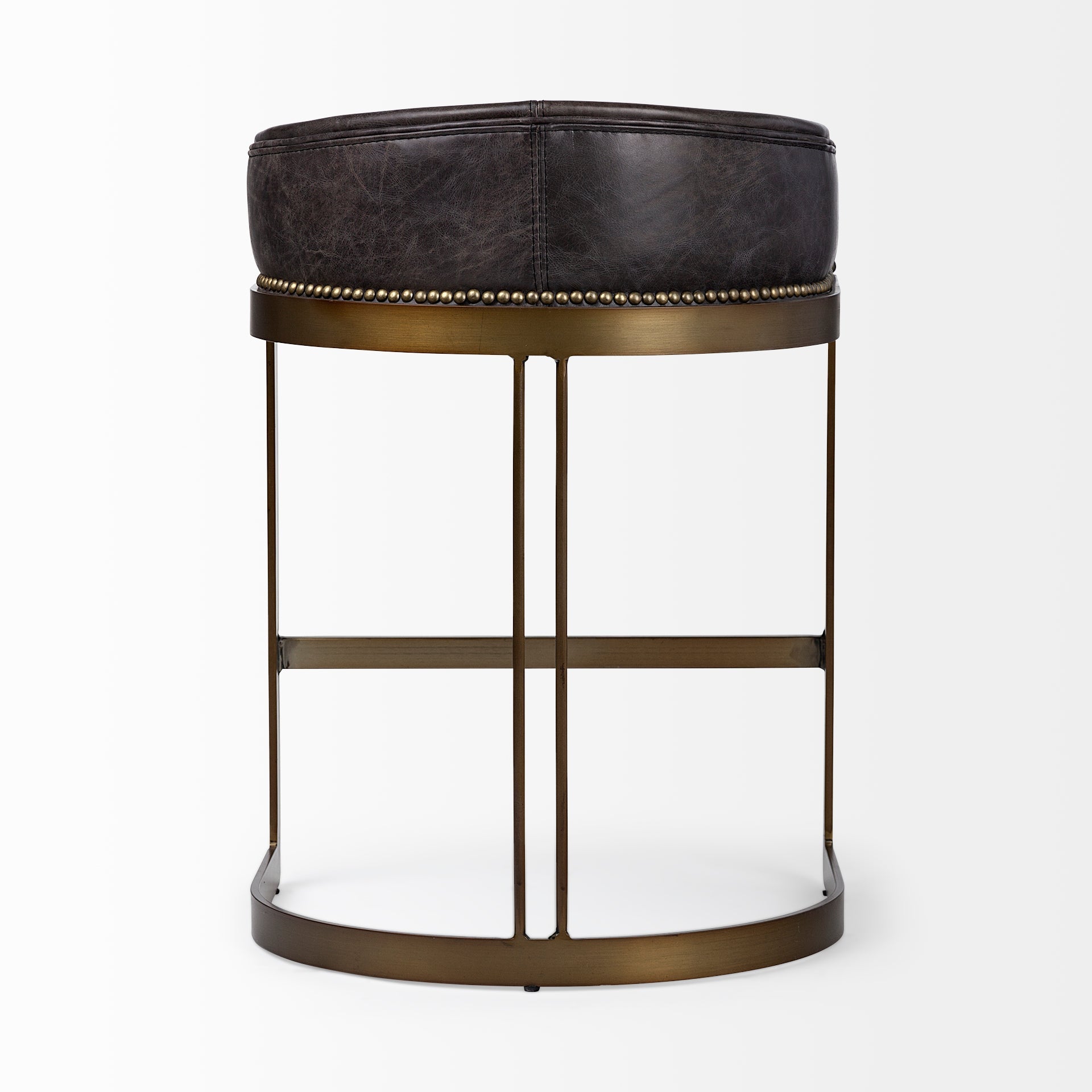 Hollyfield II Leather Counter/Bar Stool - 2 Colors, 2 Sizes - Dekor Butik