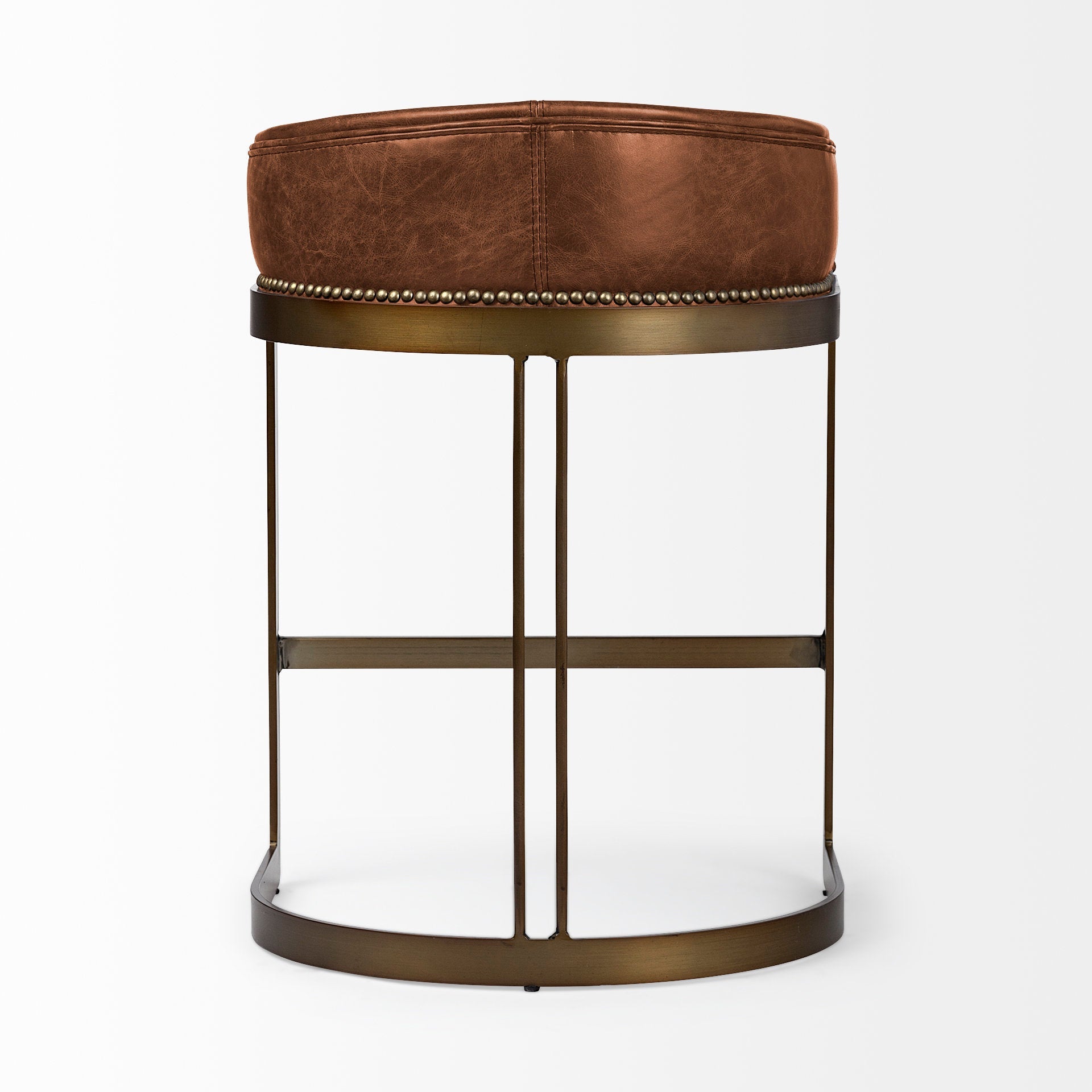 Hollyfield II Leather Counter/Bar Stool - 2 Colors, 2 Sizes - Dekor Butik