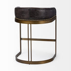 Hollyfield II Leather Counter/Bar Stool - 2 Colors, 2 Sizes - Dekor Butik