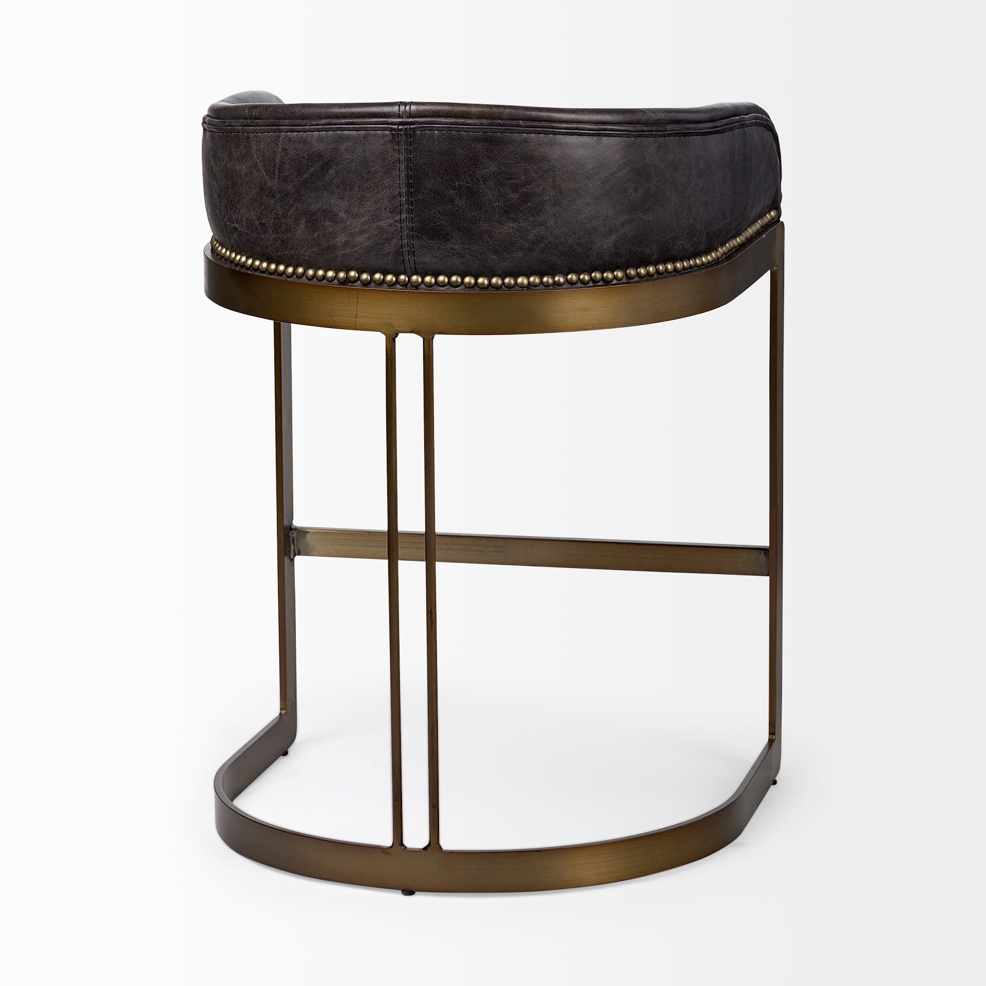 Hollyfield II Leather Counter/Bar Stool - 2 Colors, 2 Sizes - Dekor Butik