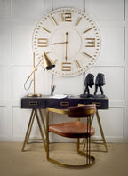 Hollyfield LEATHER Dining Armchair - 2 COLORS - Dekor Butik