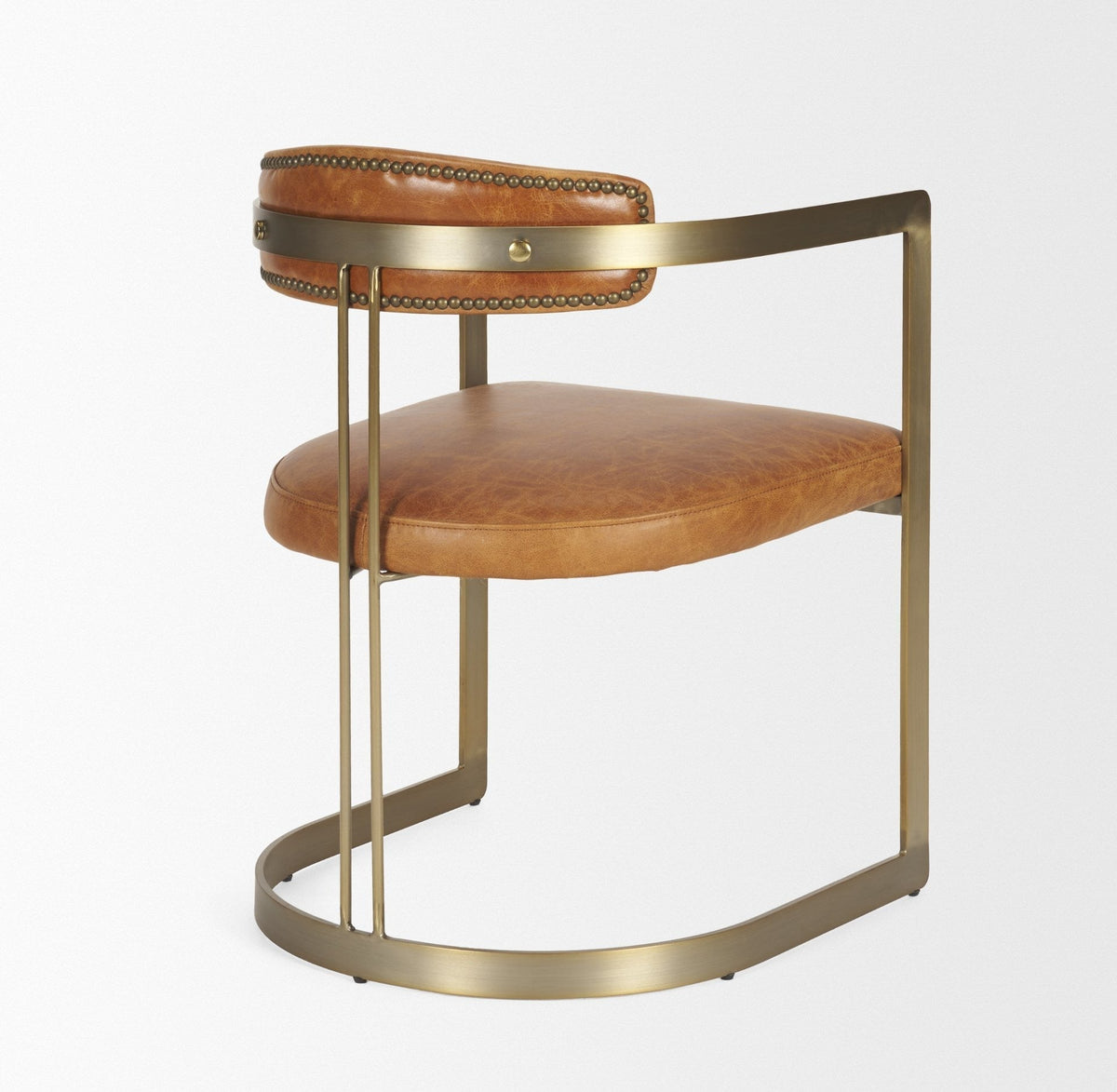 Hollyfield LEATHER Dining Armchair - 2 COLORS - Dekor Butik