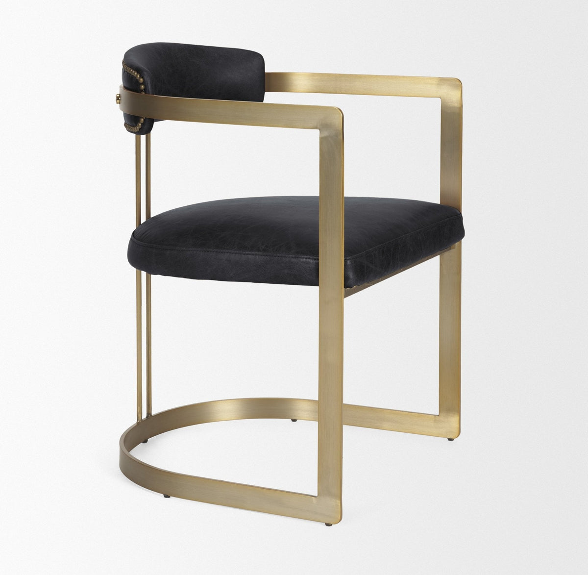 Hollyfield LEATHER Dining Armchair - 2 COLORS - Dekor Butik
