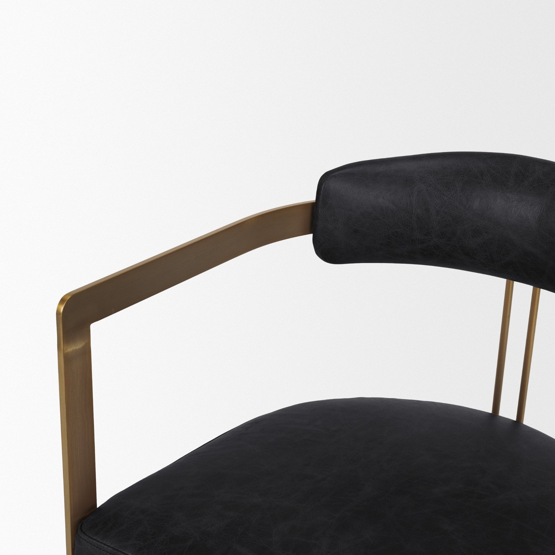 Hollyfield LEATHER Dining Armchair - 2 COLORS - Dekor Butik