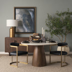 Hollyfield LEATHER Dining Armchair - 2 COLORS - Dekor Butik
