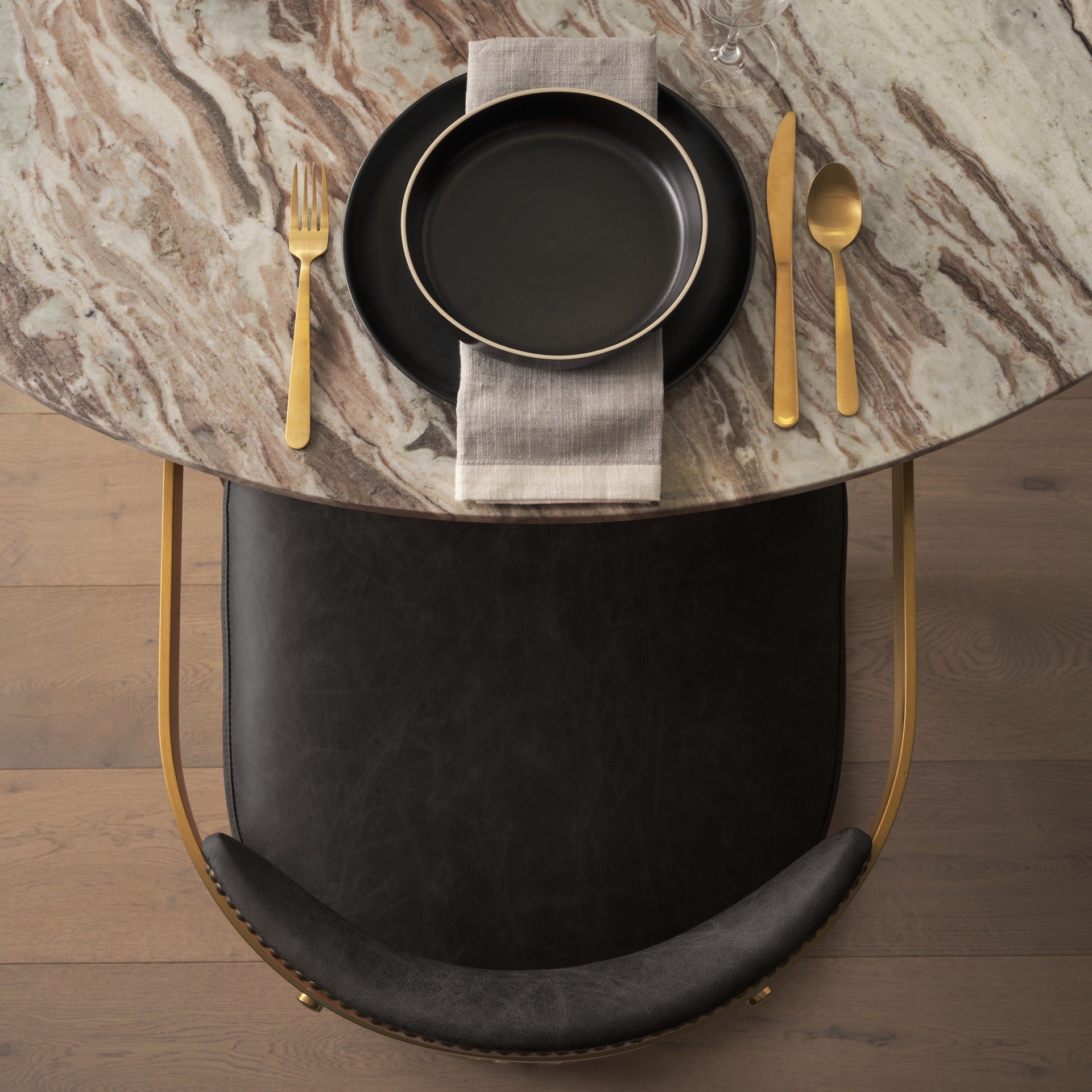 Hollyfield LEATHER Dining Armchair - 2 COLORS - Dekor Butik