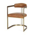 Hollyfield LEATHER Dining Armchair - 2 COLORS - Dekor Butik