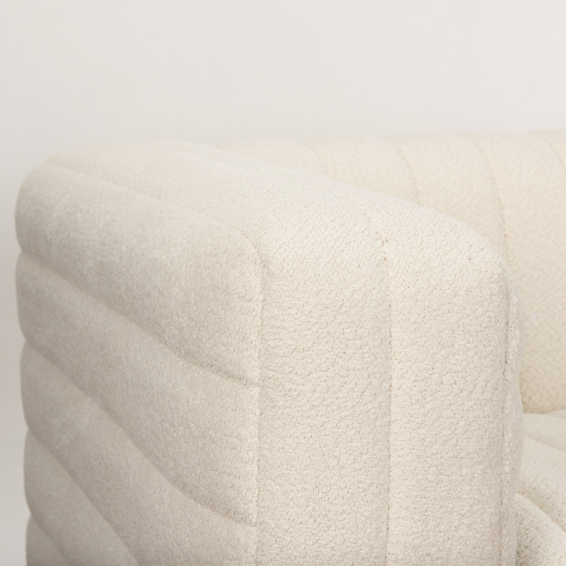 Ricciardo Cream Boucle Upholstered Arm Chair
