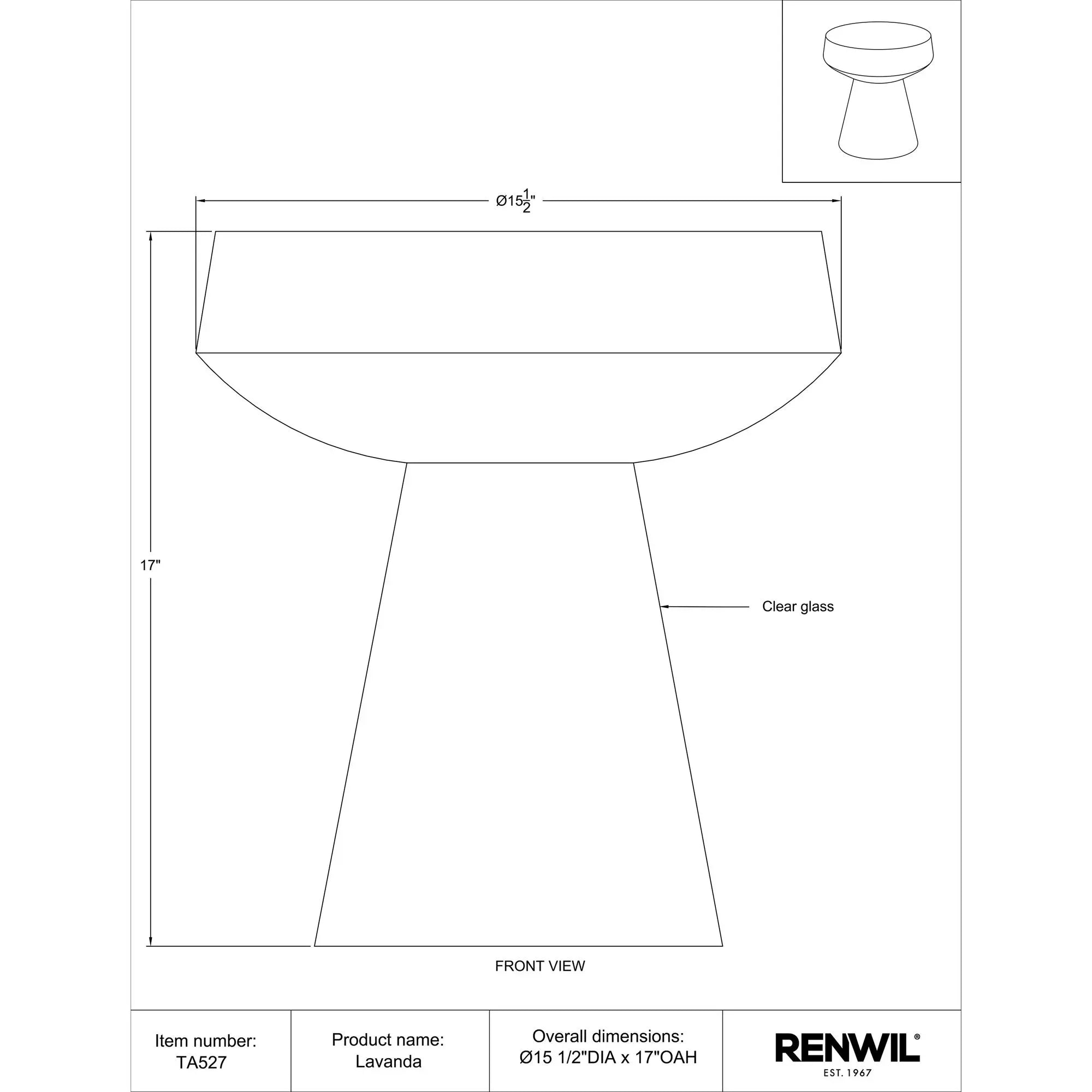 Lavanda Accent Table