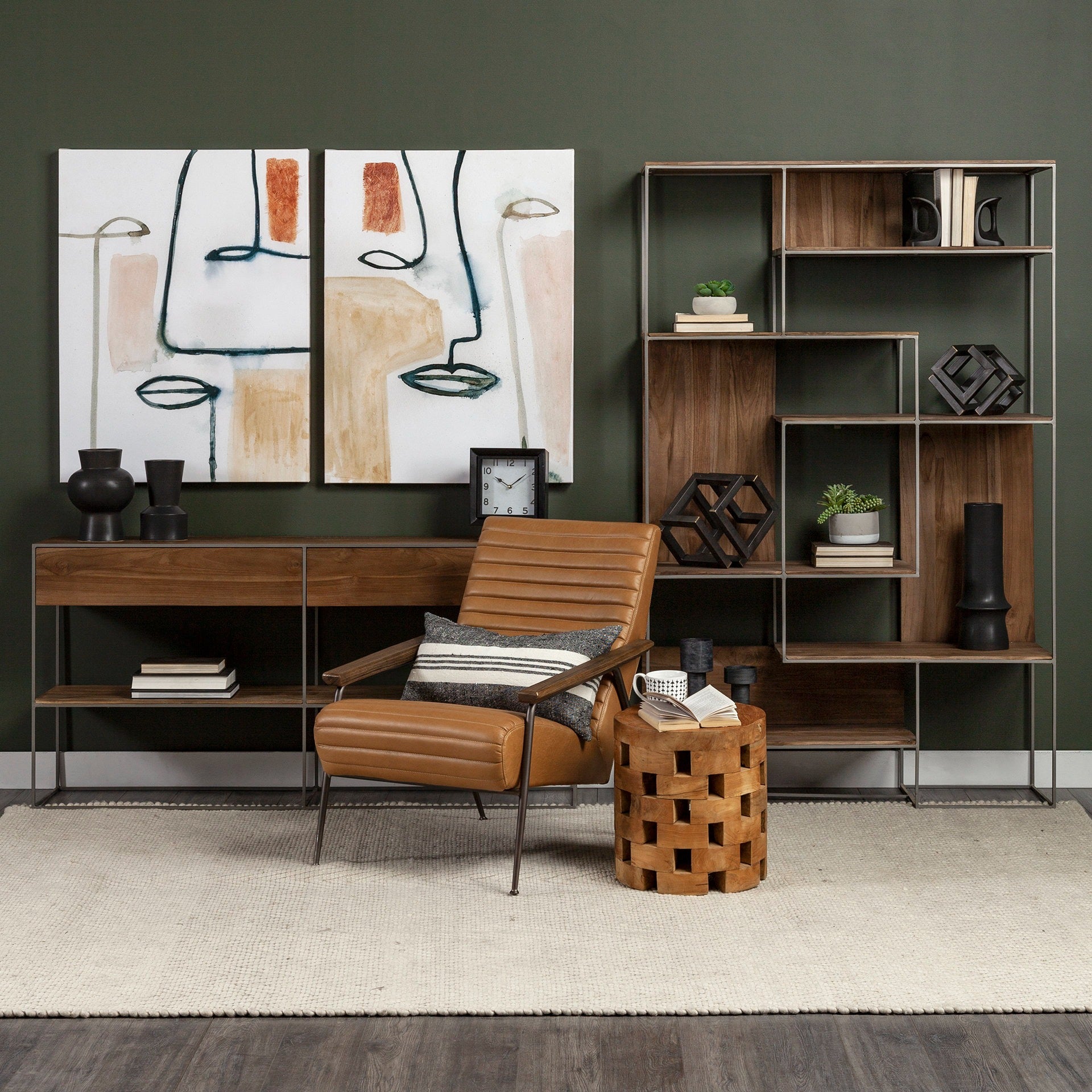 Grosjean Leather Accent Chair