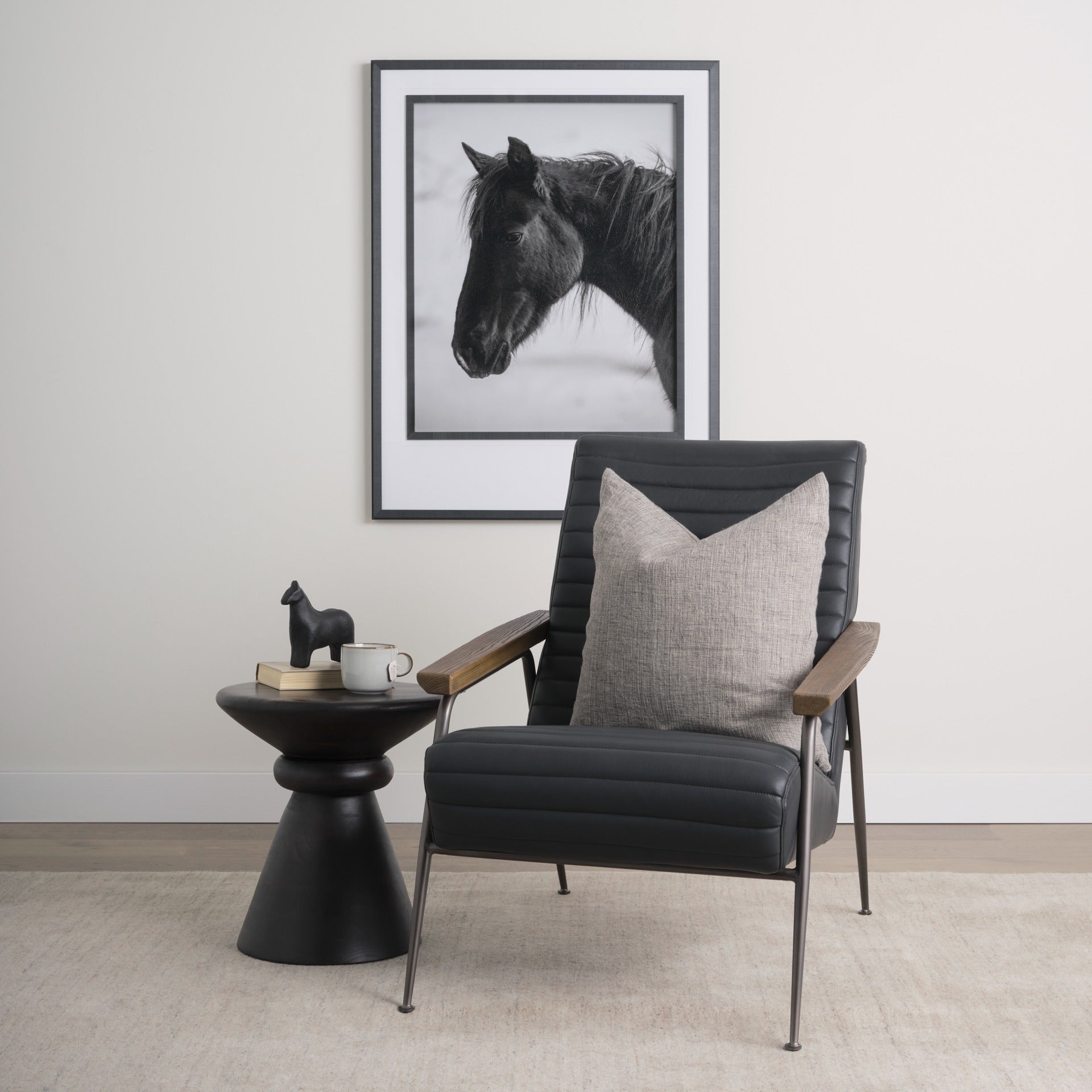 Grosjean Leather Accent Chair