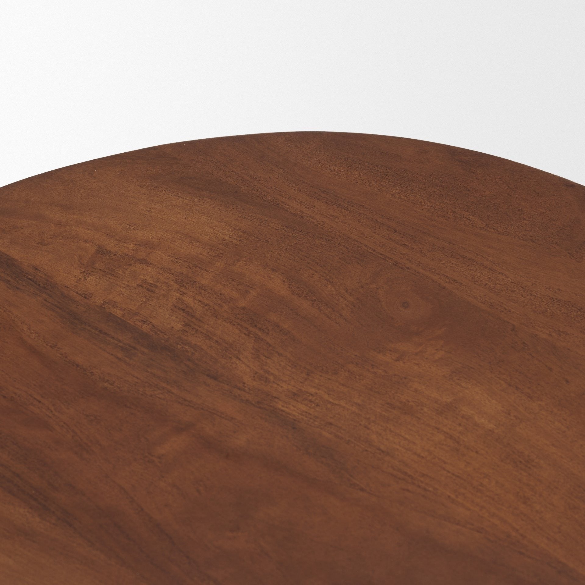 Cove Mid-Brown Sculptural Open Side Table
