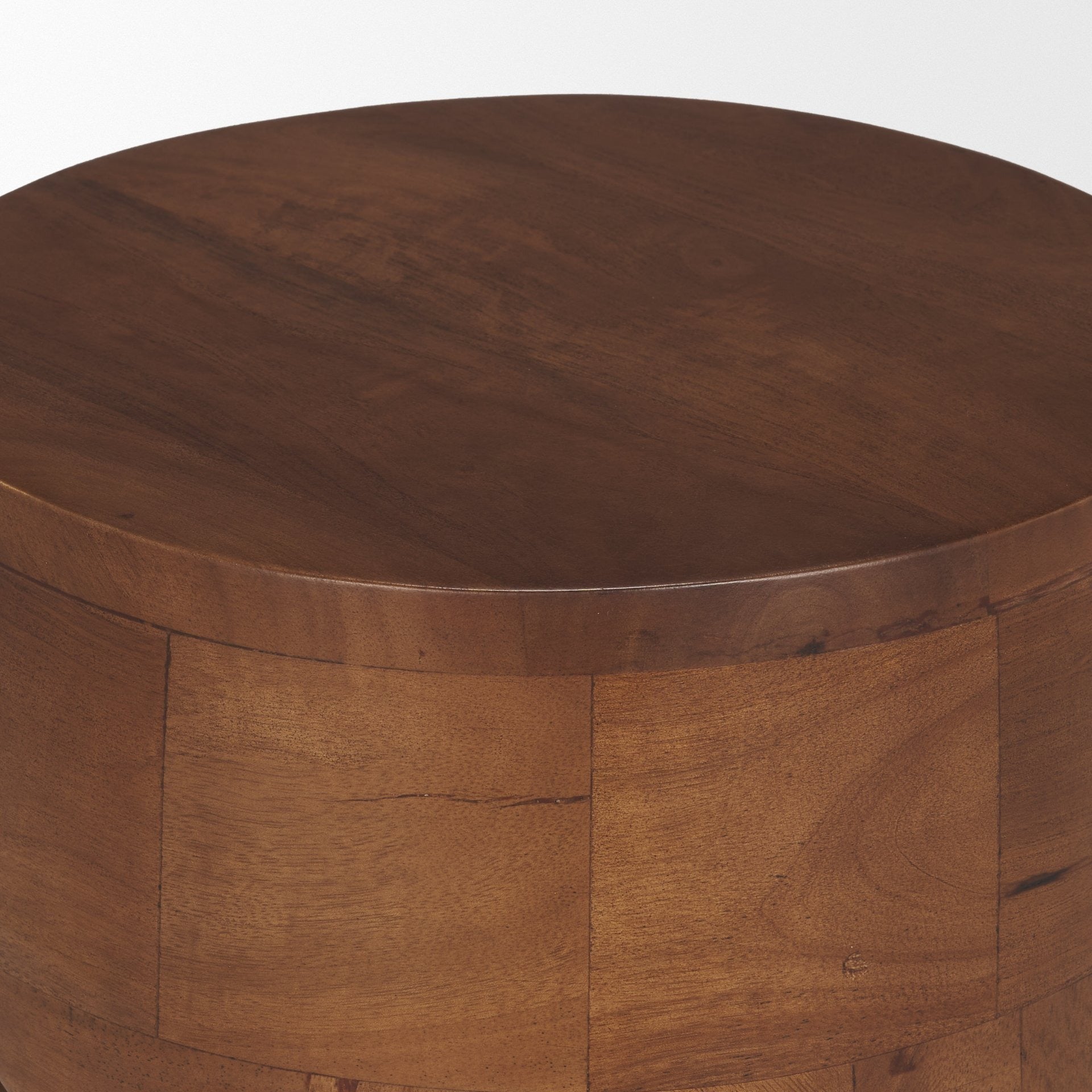 Cove Mid-Brown Sculptural Open Side Table